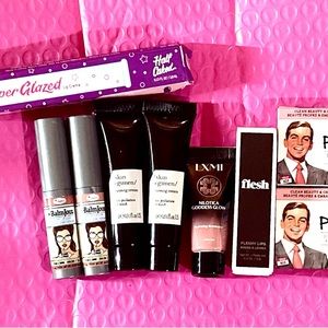 Ipsy cosmetic bag lot/ bundle with various makeup samples- NEW- never used